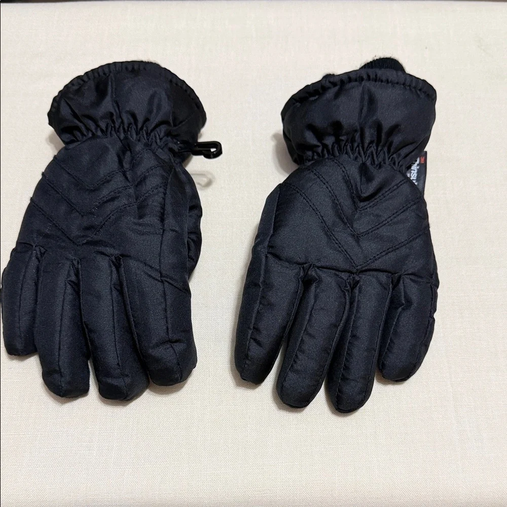 3M Thinsulate Kid Child S/M Black Insulated Snow Ski Gloves